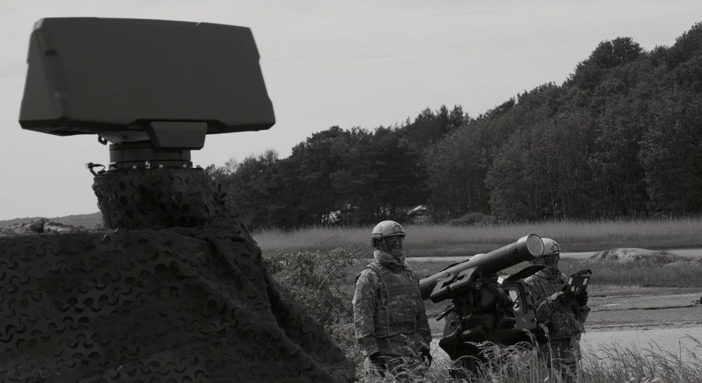 Saab Giraffe 1X radar operating alongside RBS 70 NG air defence missile system in field deployment