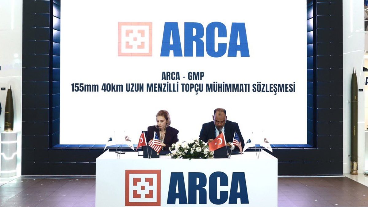 ARCA Defense signing ceremony on the floor of the Istanbul Fair Center during SAHA Expo 2026, 7 May 2026