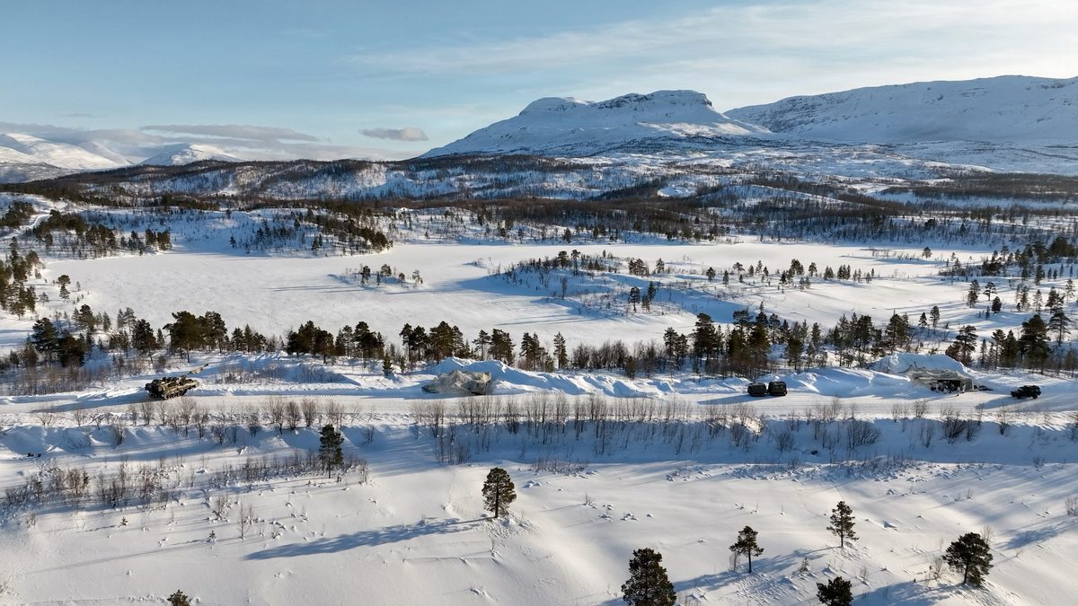 UK and Norwegian forces conduct live-fire artillery during a NATO exercise in Norway