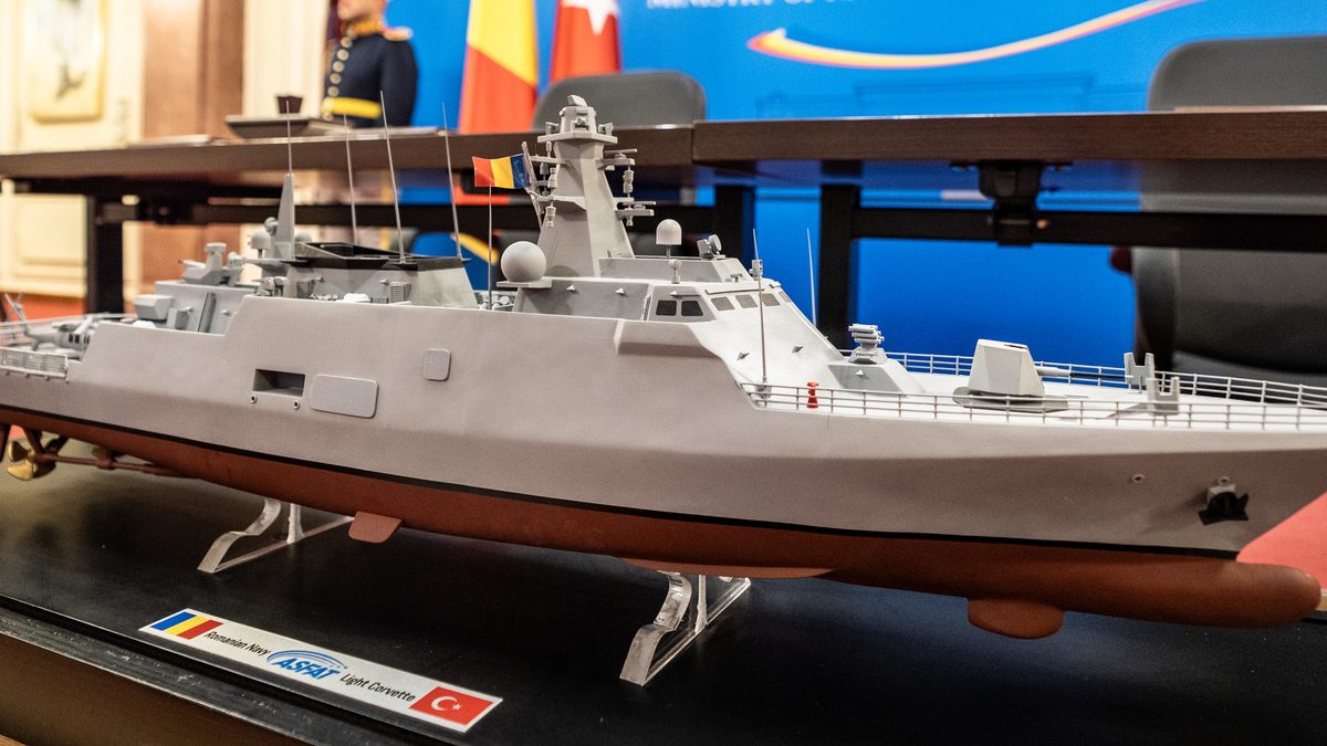 Turkiye delivers its first combat warship export to a NATO and EU member, Romania's Hisar-class corvette