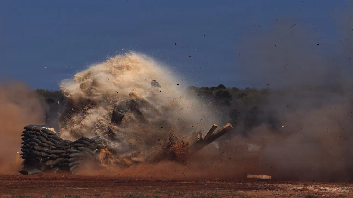 BRAKER air-delivered bunker-rupture warhead tested by the US Army at Redstone Arsenal in March 2026