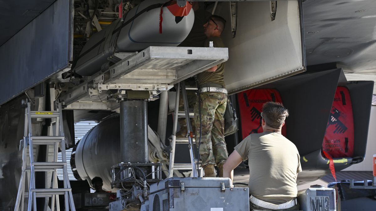 Allied munitions-generation of JASSM and conventional bombs during Exercise Trident Fury at Dyess Air Force Base