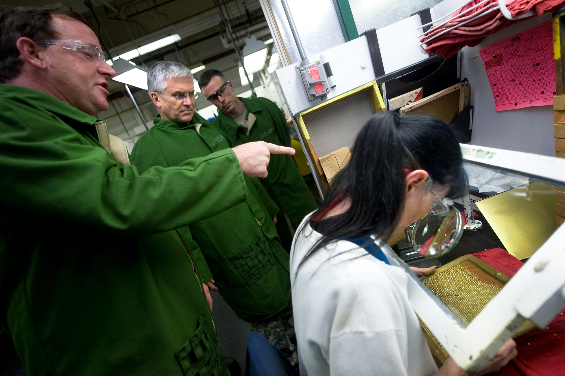 Small caliber ammunition inspection at Lake City Army Ammunition Plant